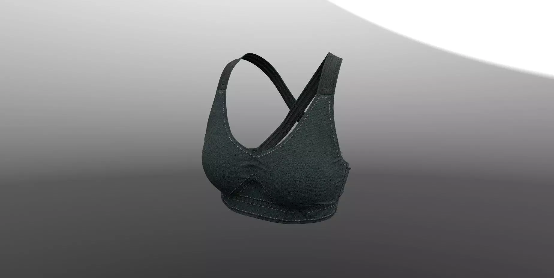 Female Top PBR 4k Low-poly 3D model_0