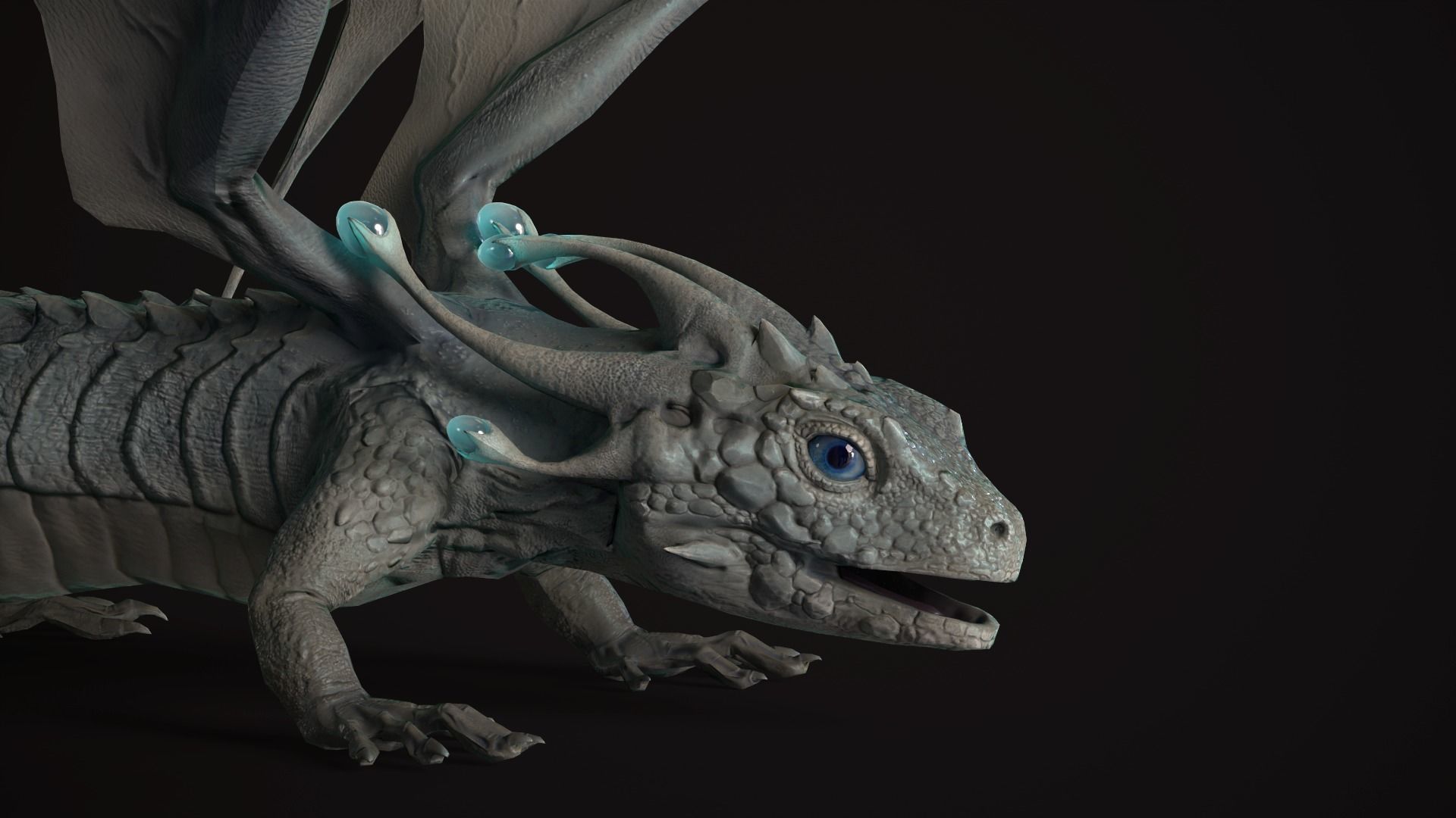 Dragon Low-poly 3D model_16