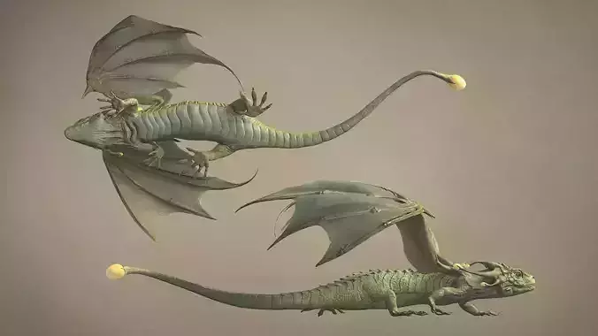 Dragon Low-poly 3D model