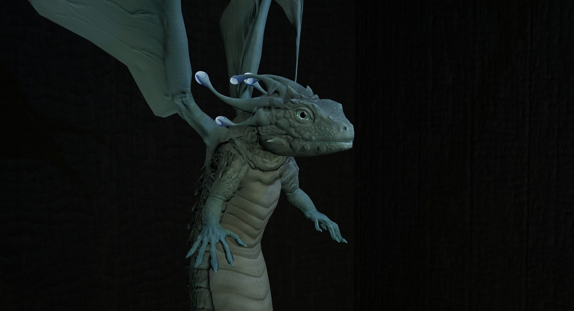 Dragon Low-poly 3D model_6