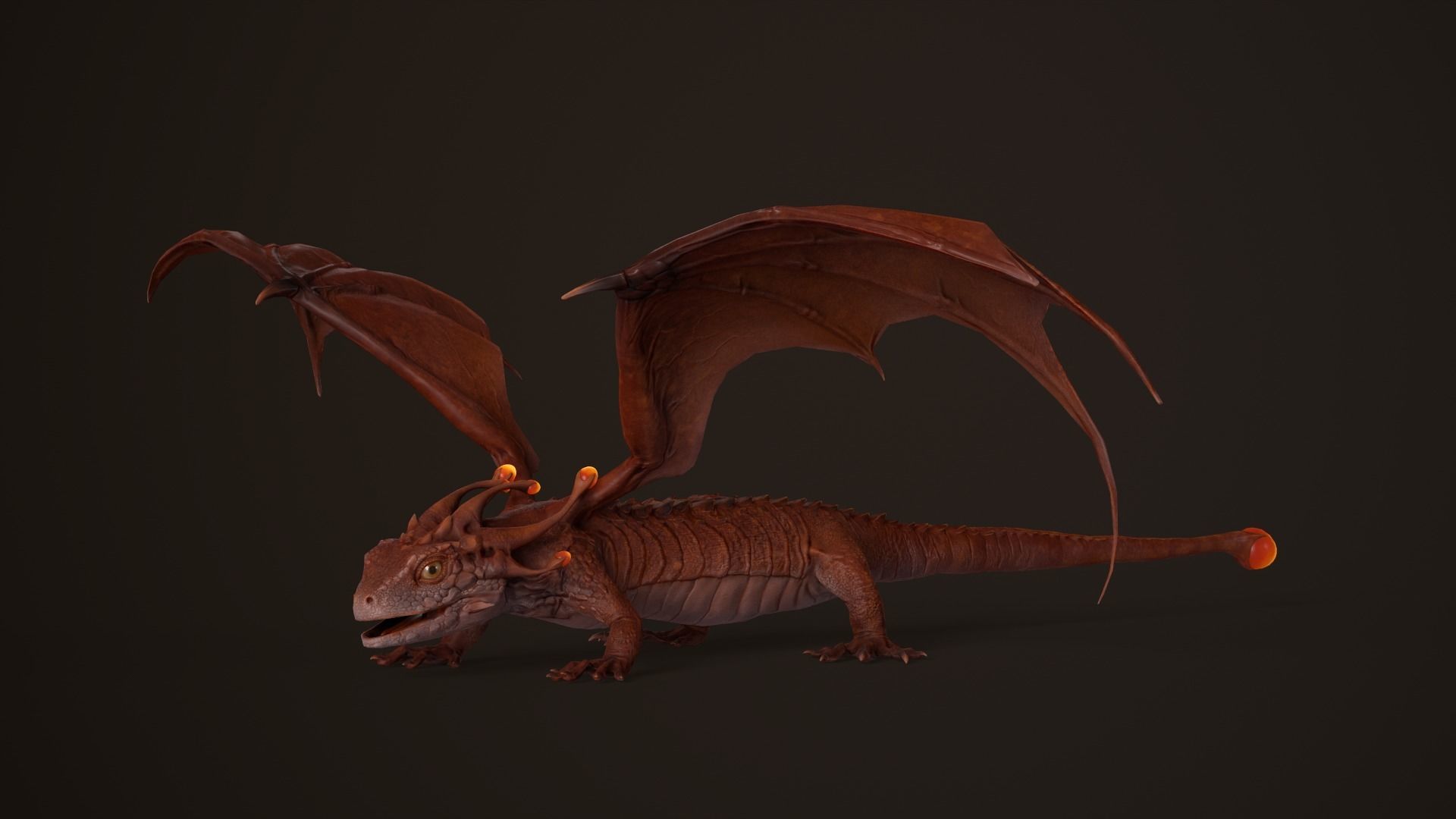 Dragon Low-poly 3D model_12