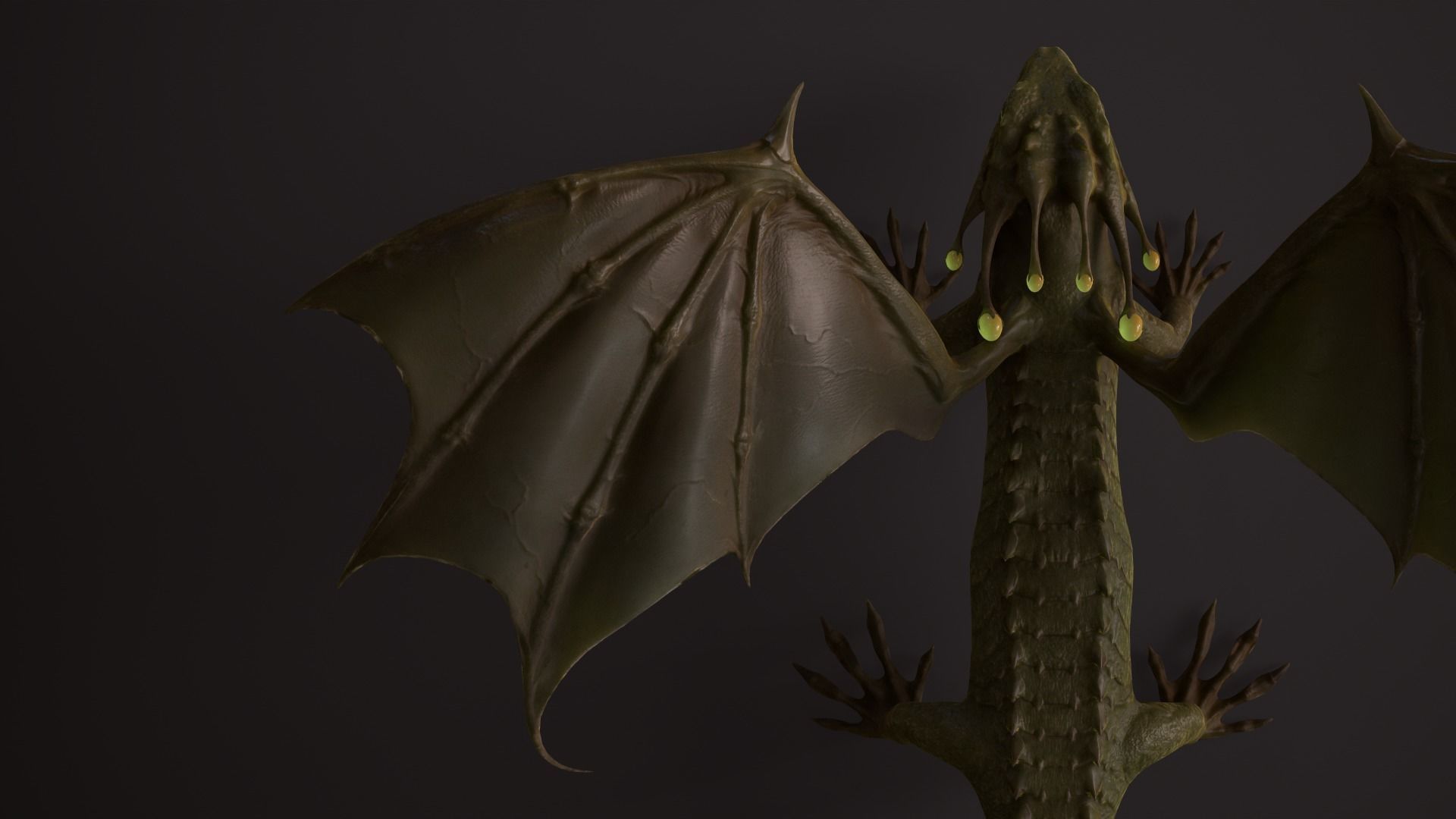 Dragon Low-poly 3D model_13