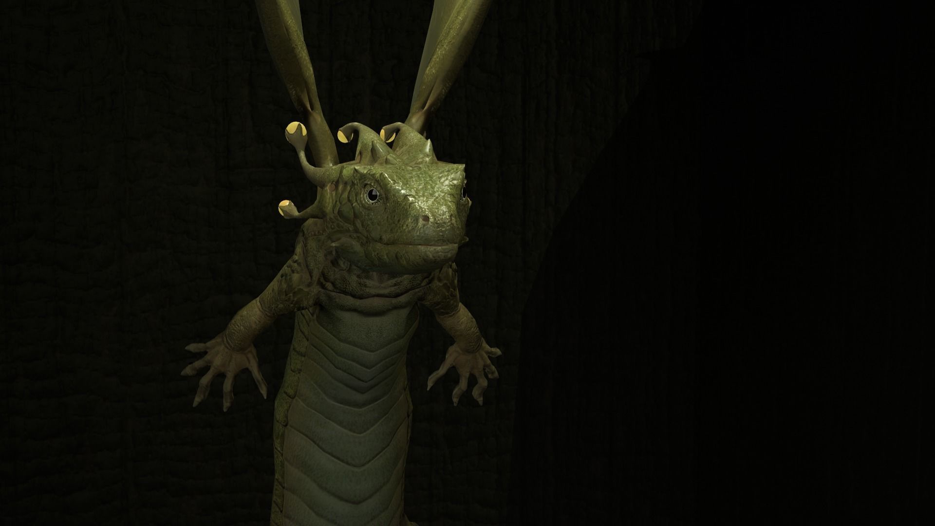 Dragon Low-poly 3D model_4