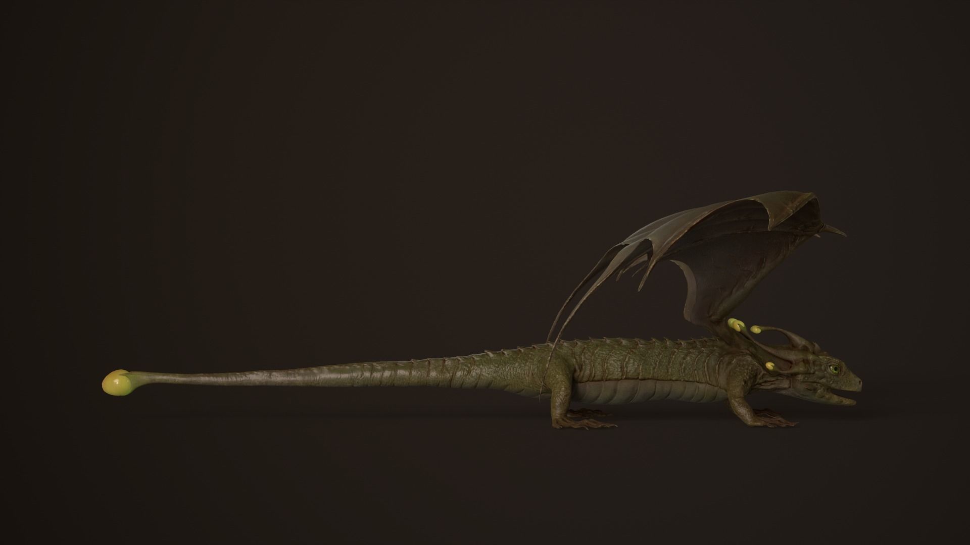 Dragon Low-poly 3D model_10