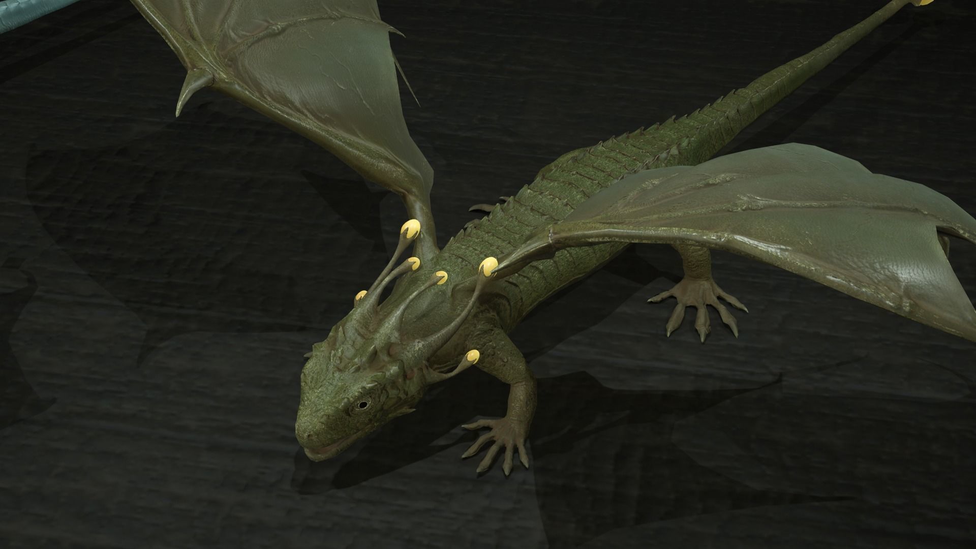 Dragon Low-poly 3D model_3