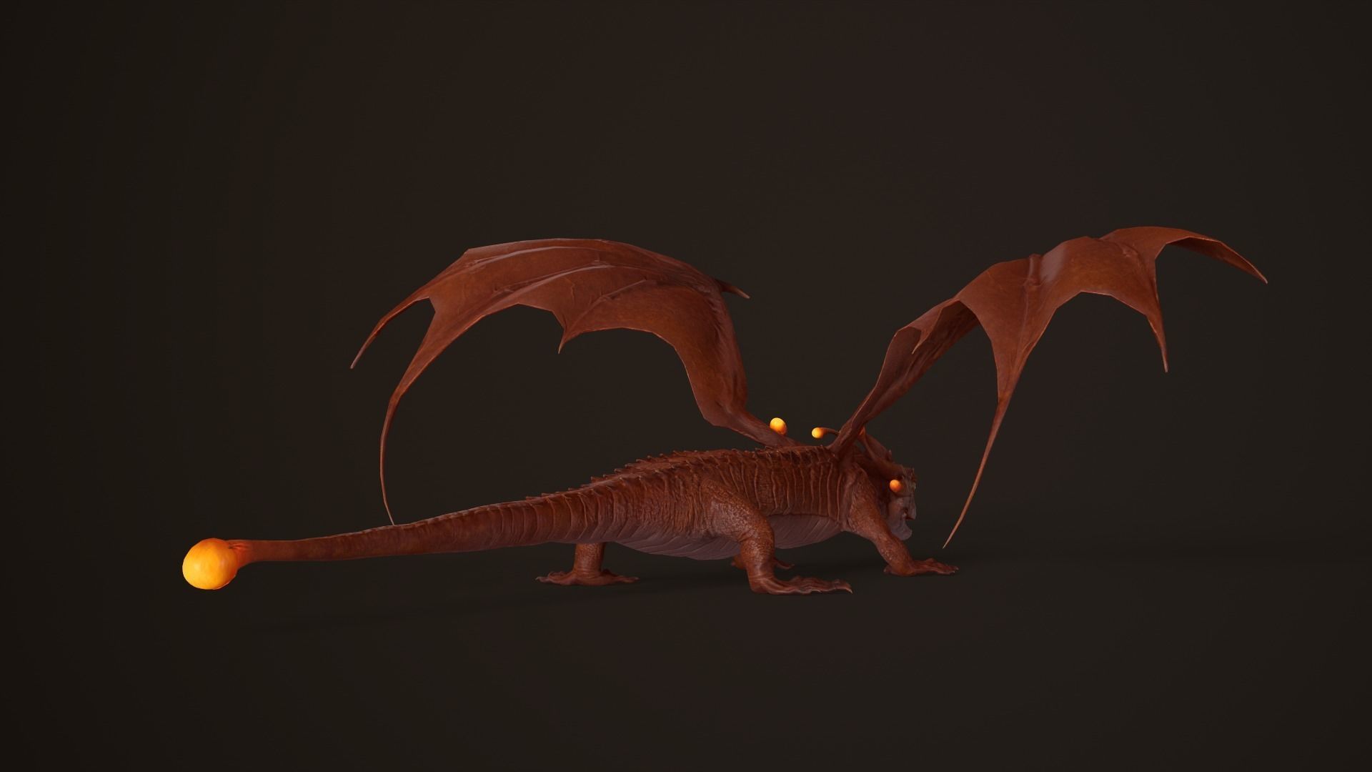 Dragon Low-poly 3D model_11