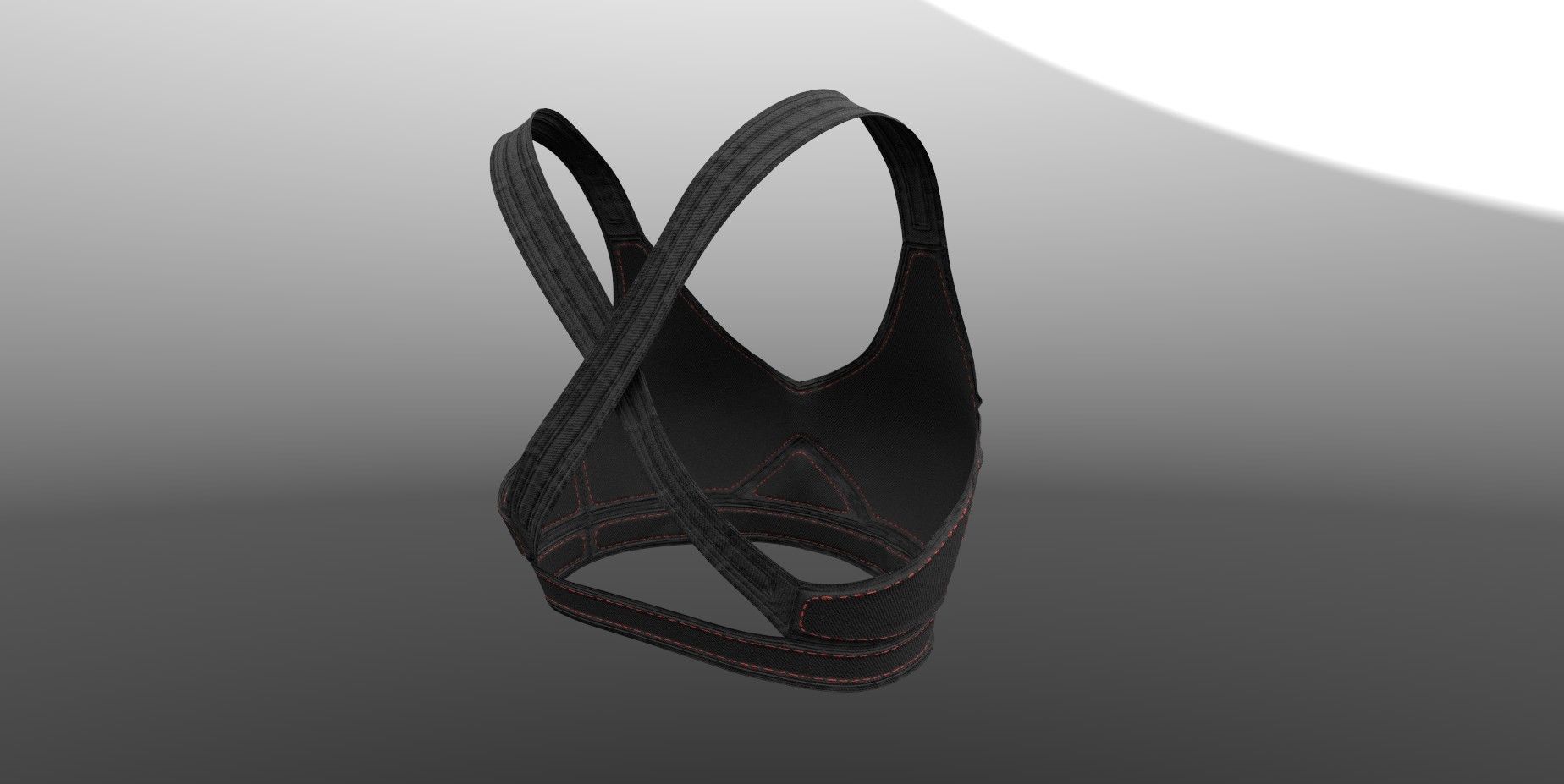 Female Top PBR 4k Low-poly 3D model_1