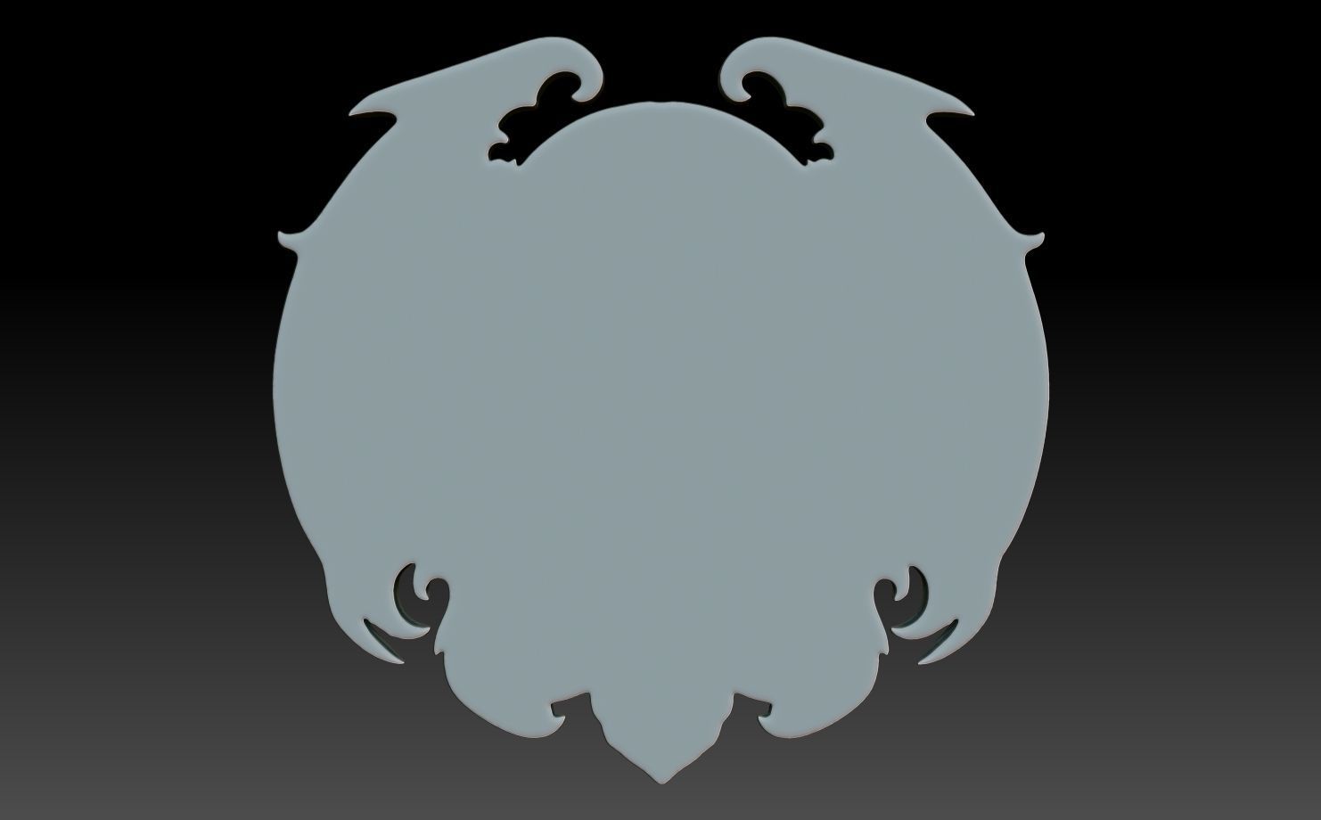 Halloween skull Basrelief 240528 05 3D print model_5