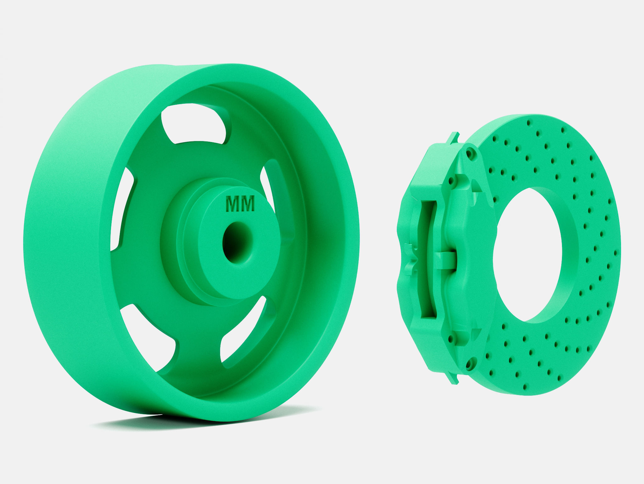 15x5 15x7 15x8 15x10 US Indy Mag Wheels and Brake 3D print model_9
