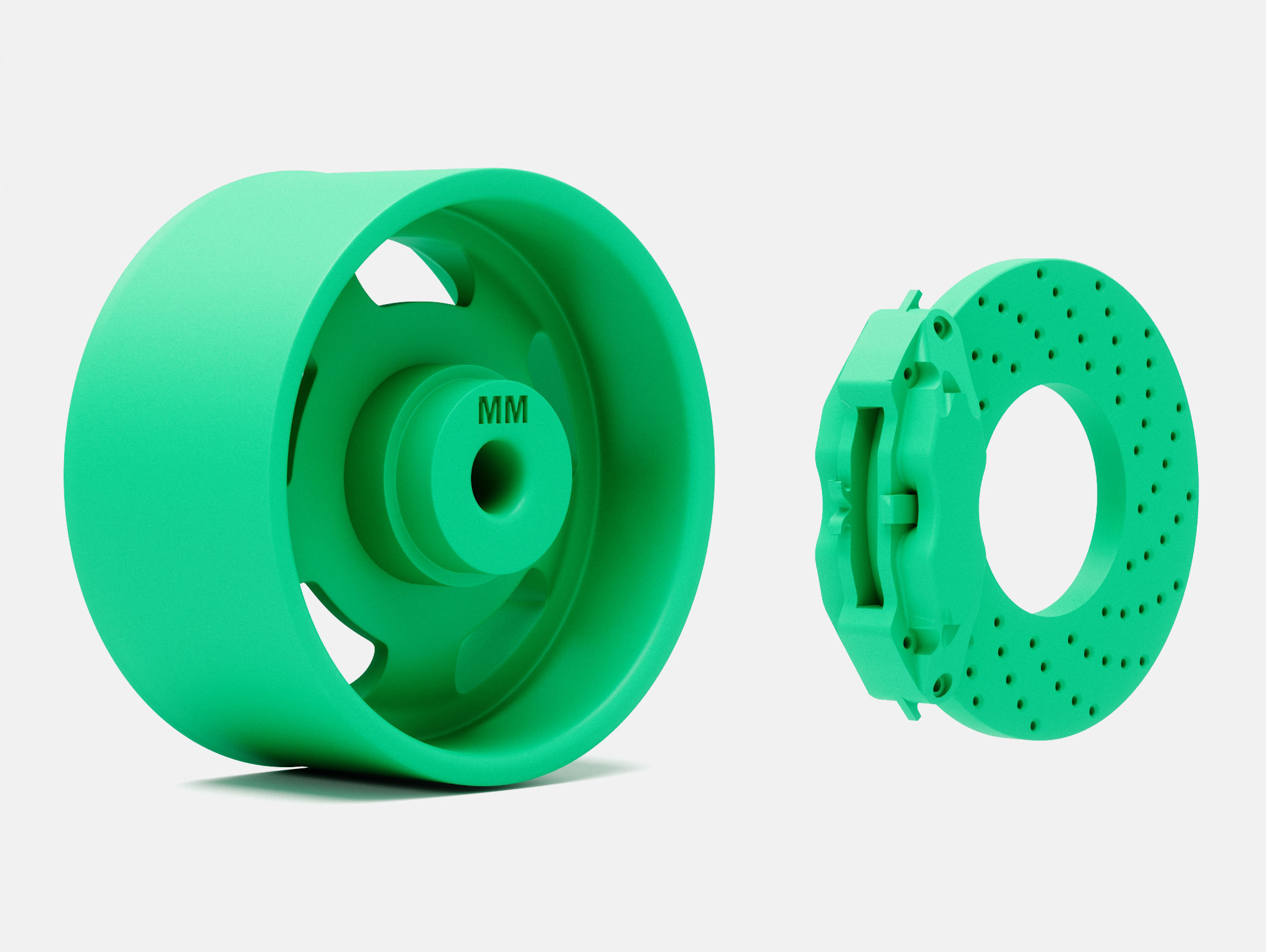 15x5 15x7 15x8 15x10 US Indy Mag Wheels and Brake 3D print model_11