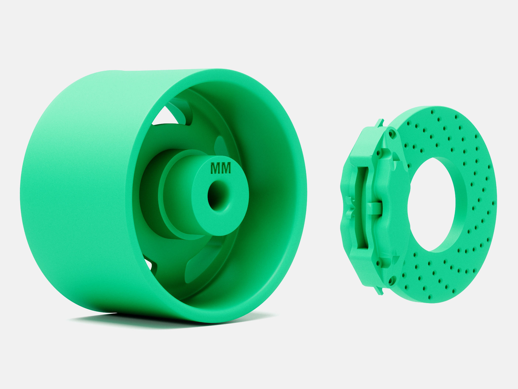 15x5 15x7 15x8 15x10 US Indy Mag Wheels and Brake 3D print model_12