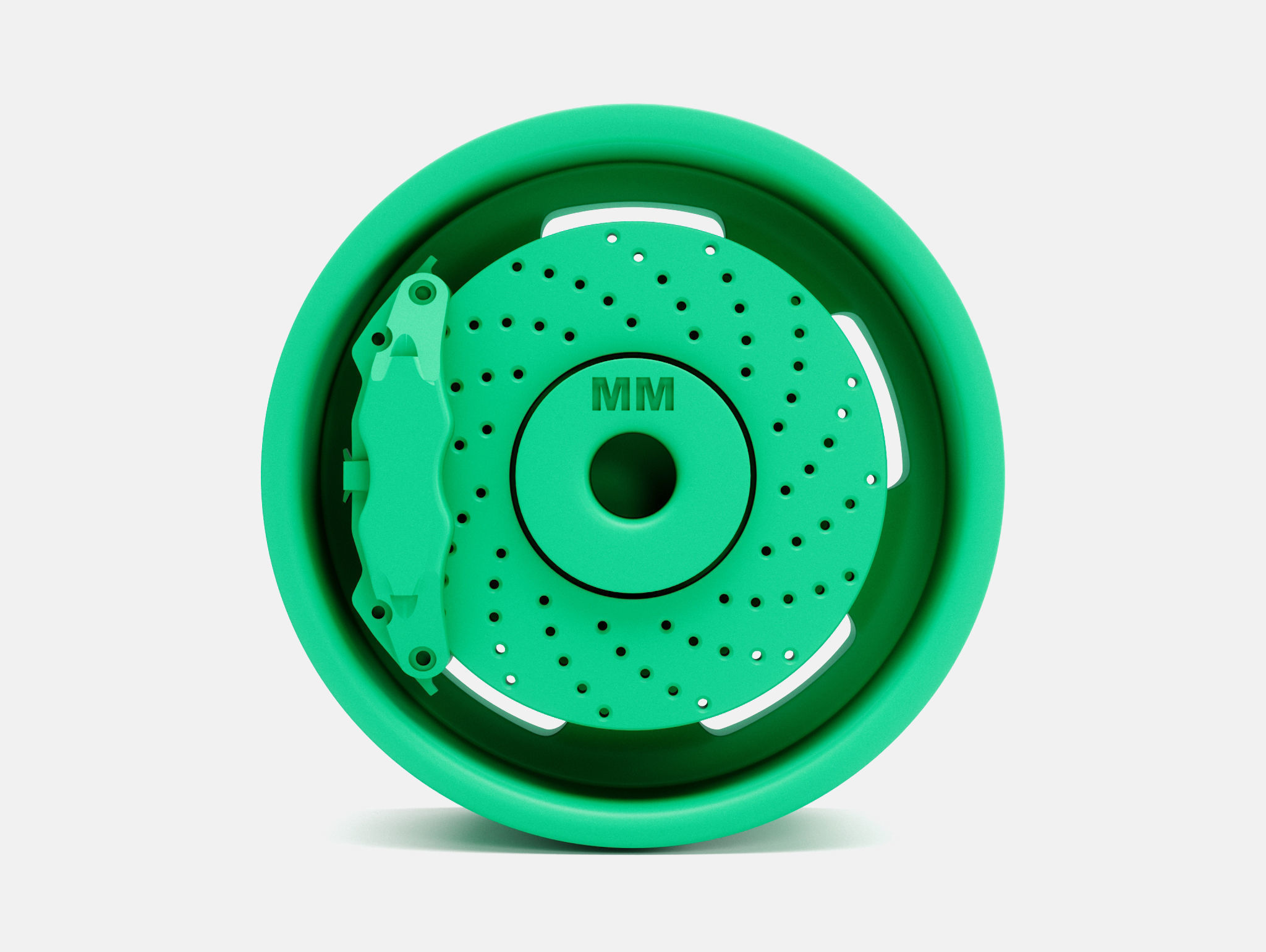 15x5 15x7 15x8 15x10 US Indy Mag Wheels and Brake 3D print model_7