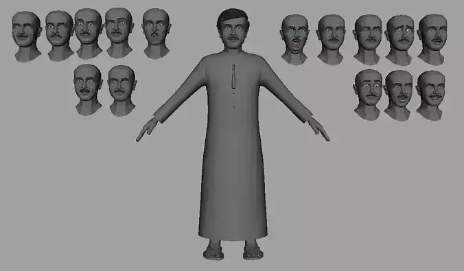 Man Character 3d model