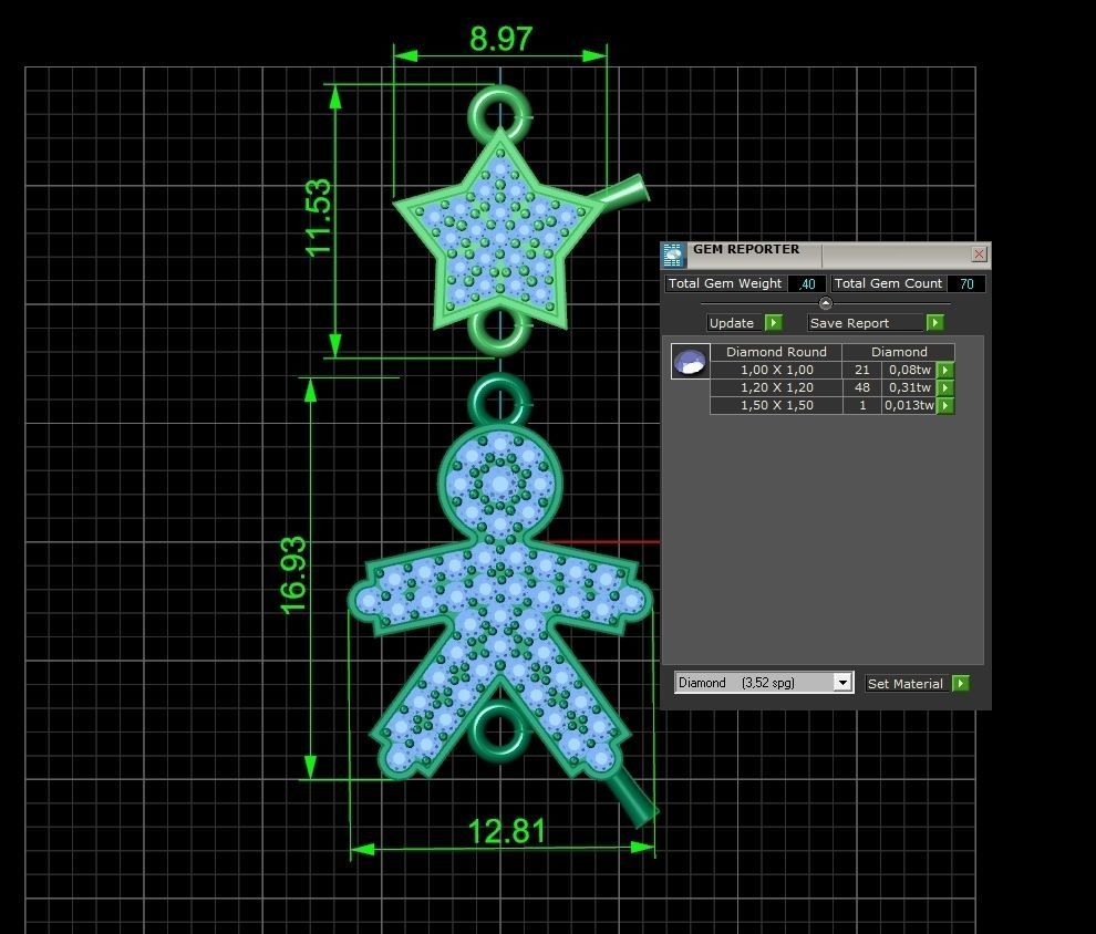 mom-bracelet  star and boy 1181 3D print model_4