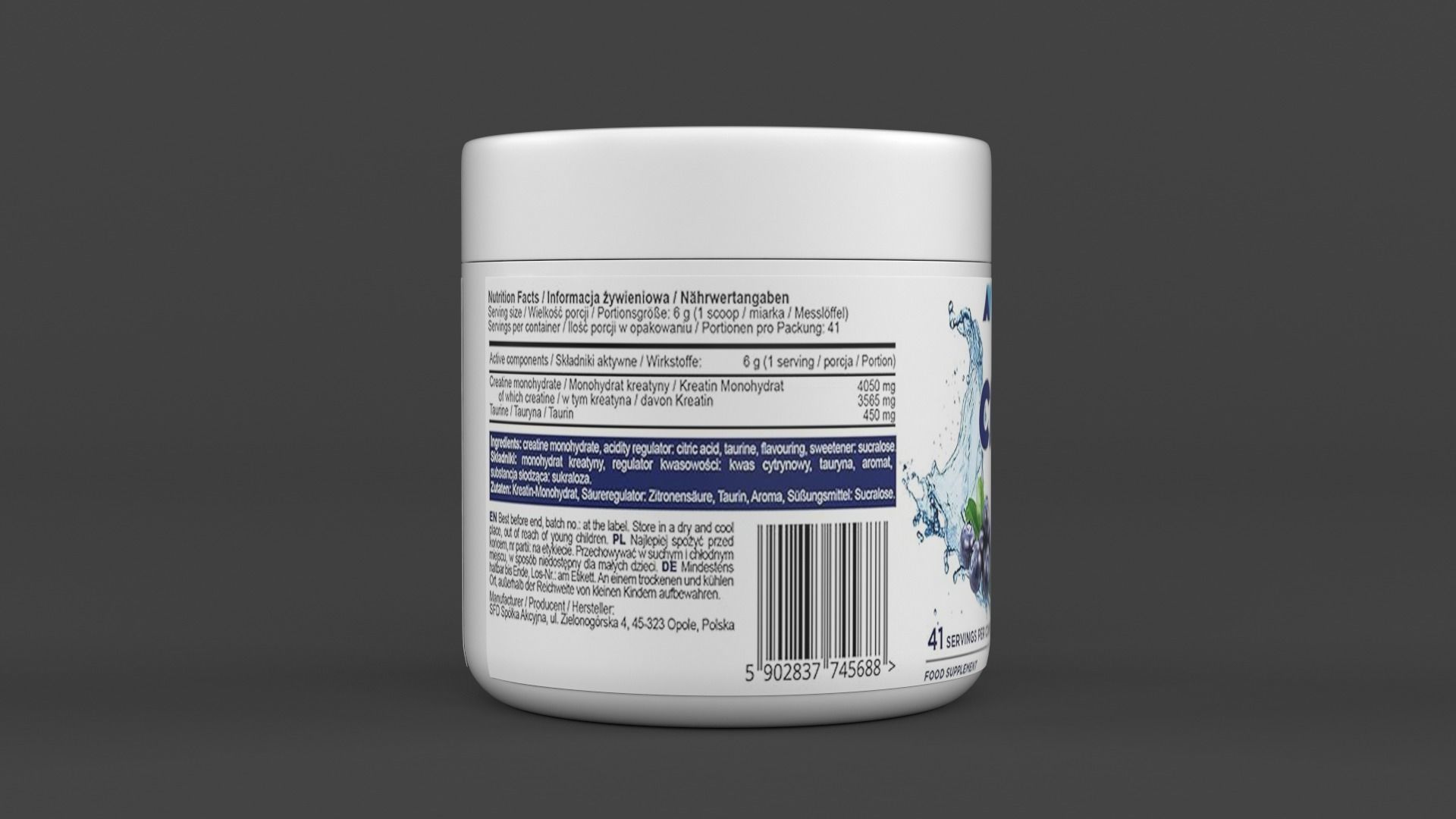 Protein Powder 3D model_2