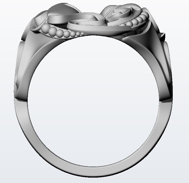 Drama masks ring  3D print model_14