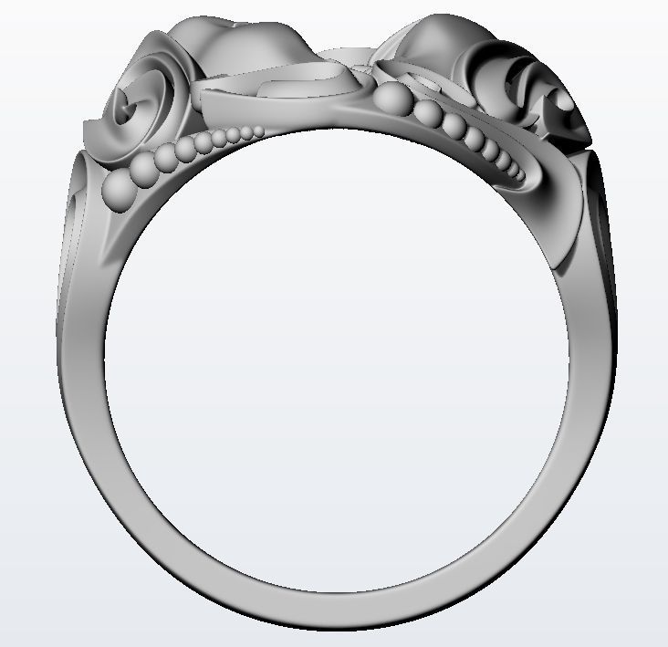 Drama masks ring  3D print model_13