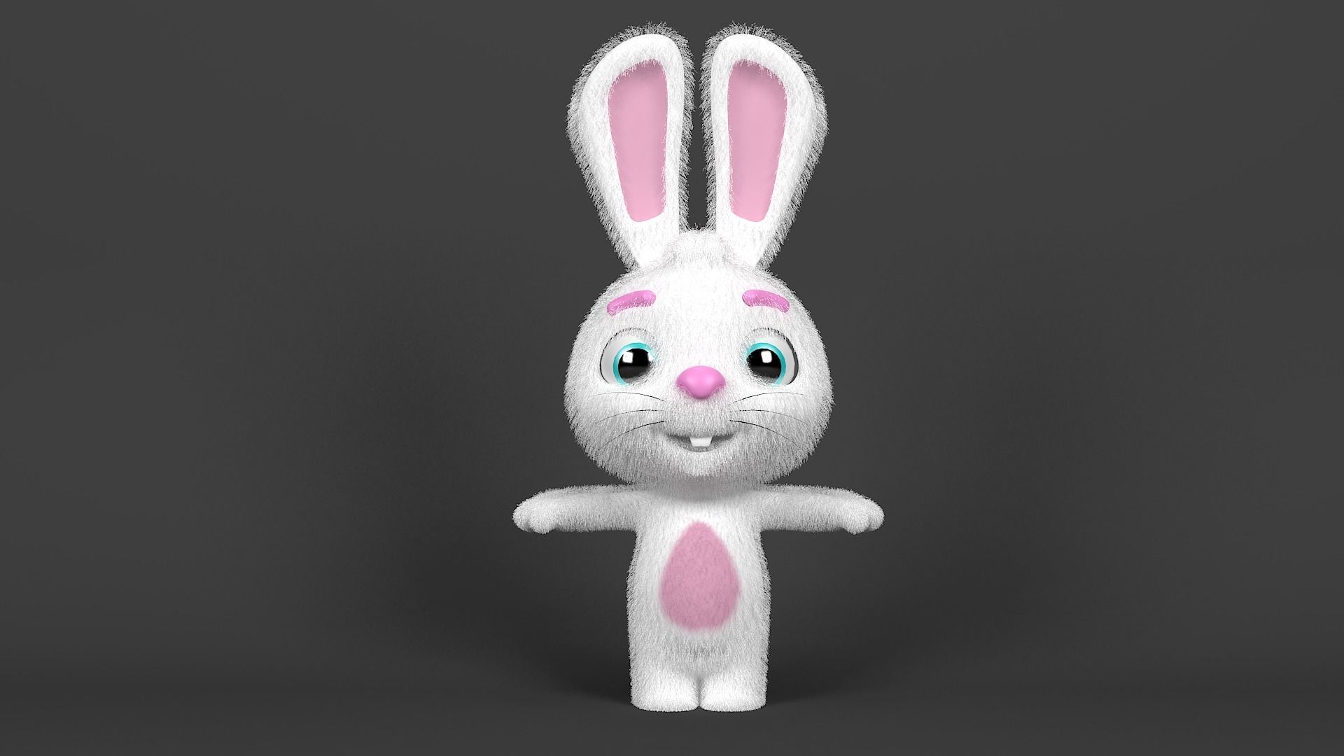 Rabbit Rigged 3d Model  3D model_1