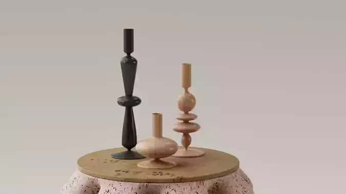 SET DE PORTA VELAS - CANDELABROS