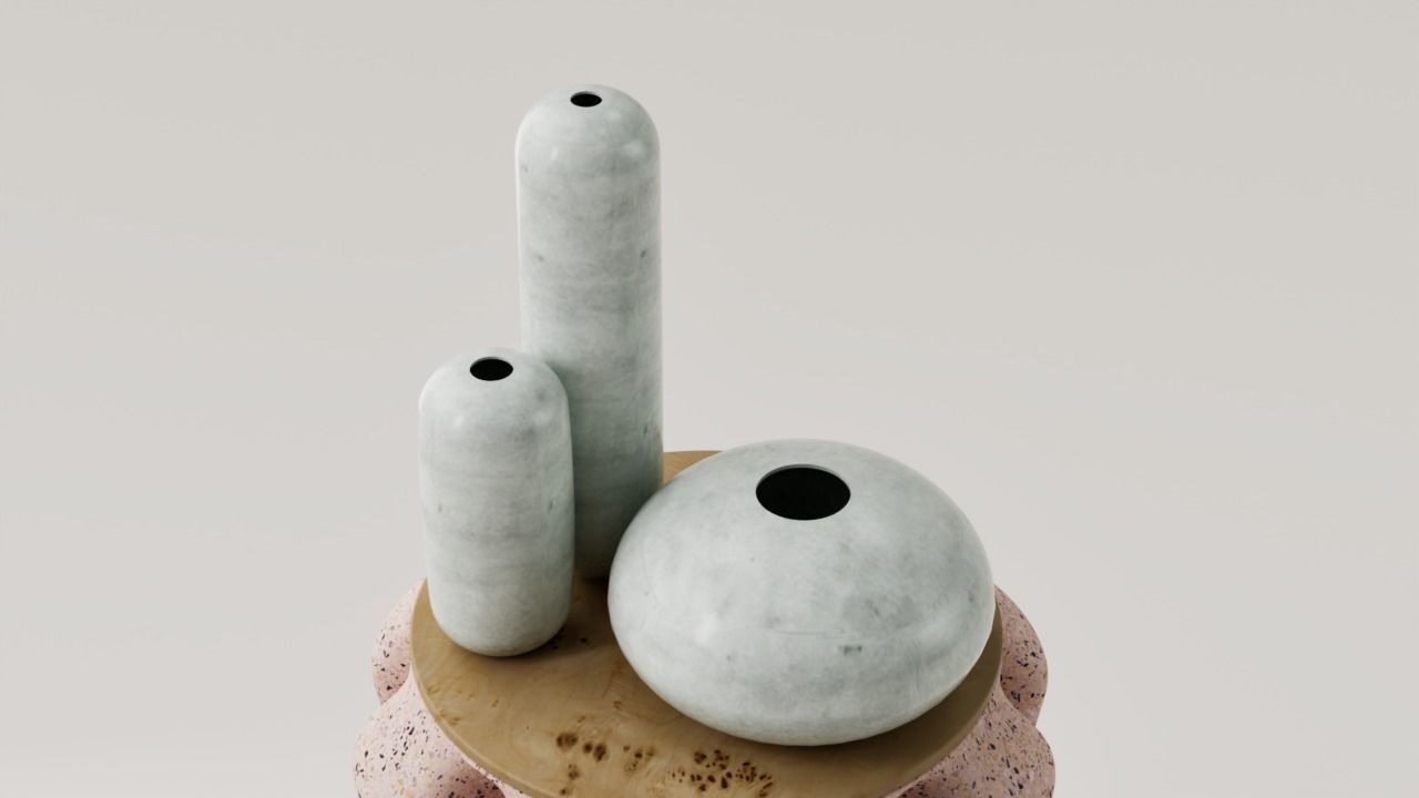 SET JARRONES DECORATIVOS - FLOREROS - VASOS 3D print model_1