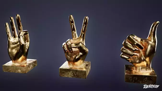 STUDIO OFFICES - Trophies 01 - LOW POLY