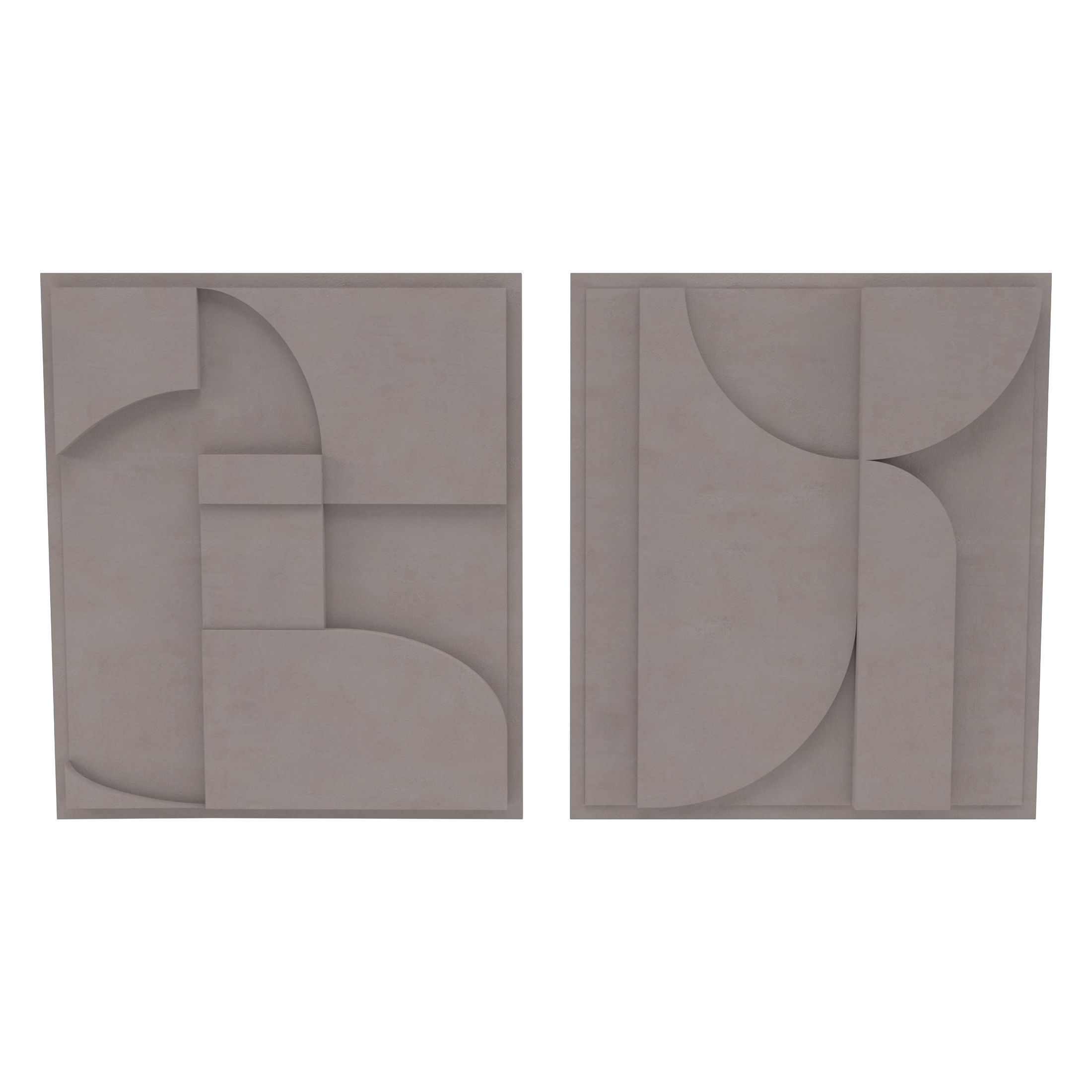 Art Panno 3d Wall Art Relief Gypsum Plaster 3D model_2