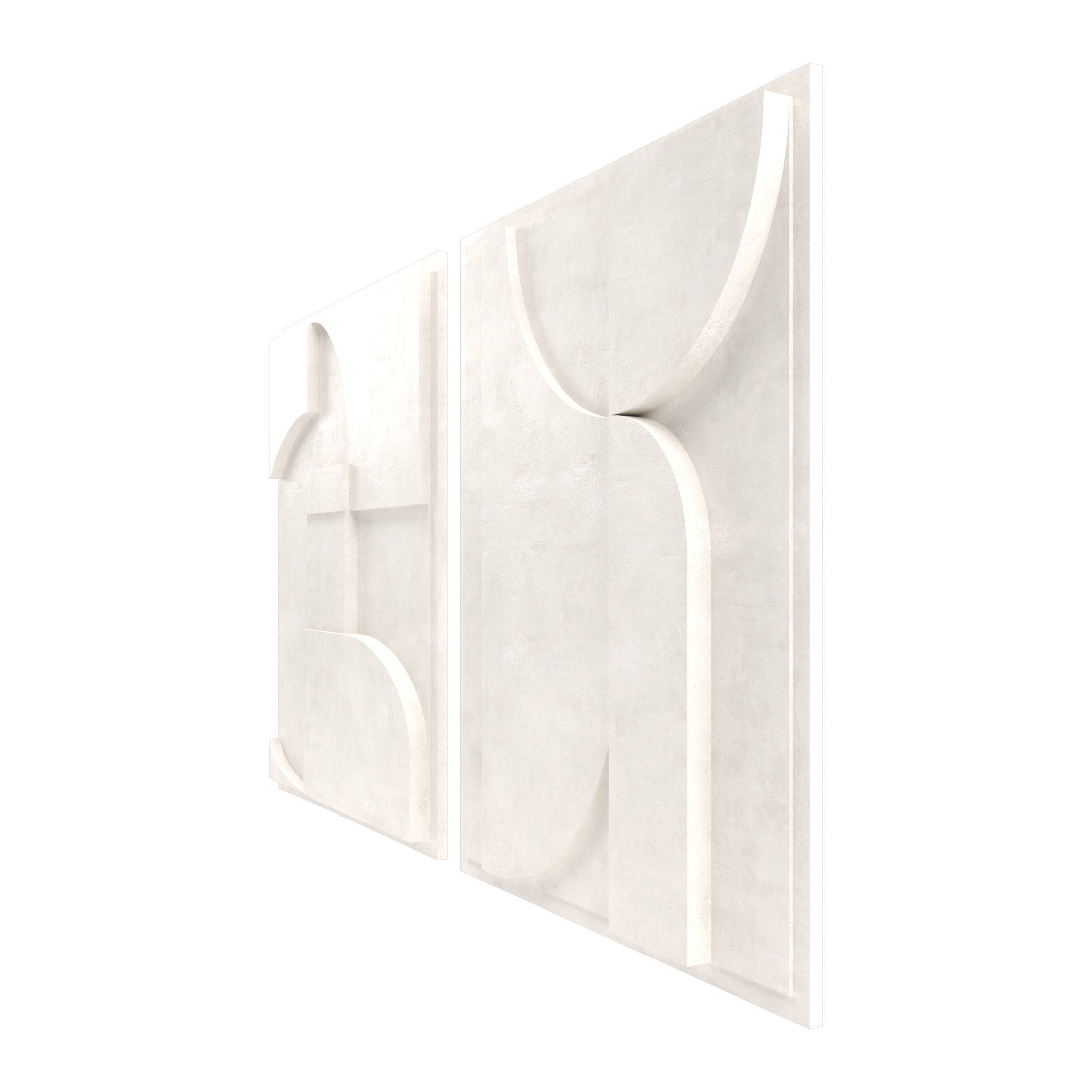 Art Panno 3d Wall Art Relief Gypsum Plaster 3D model_6