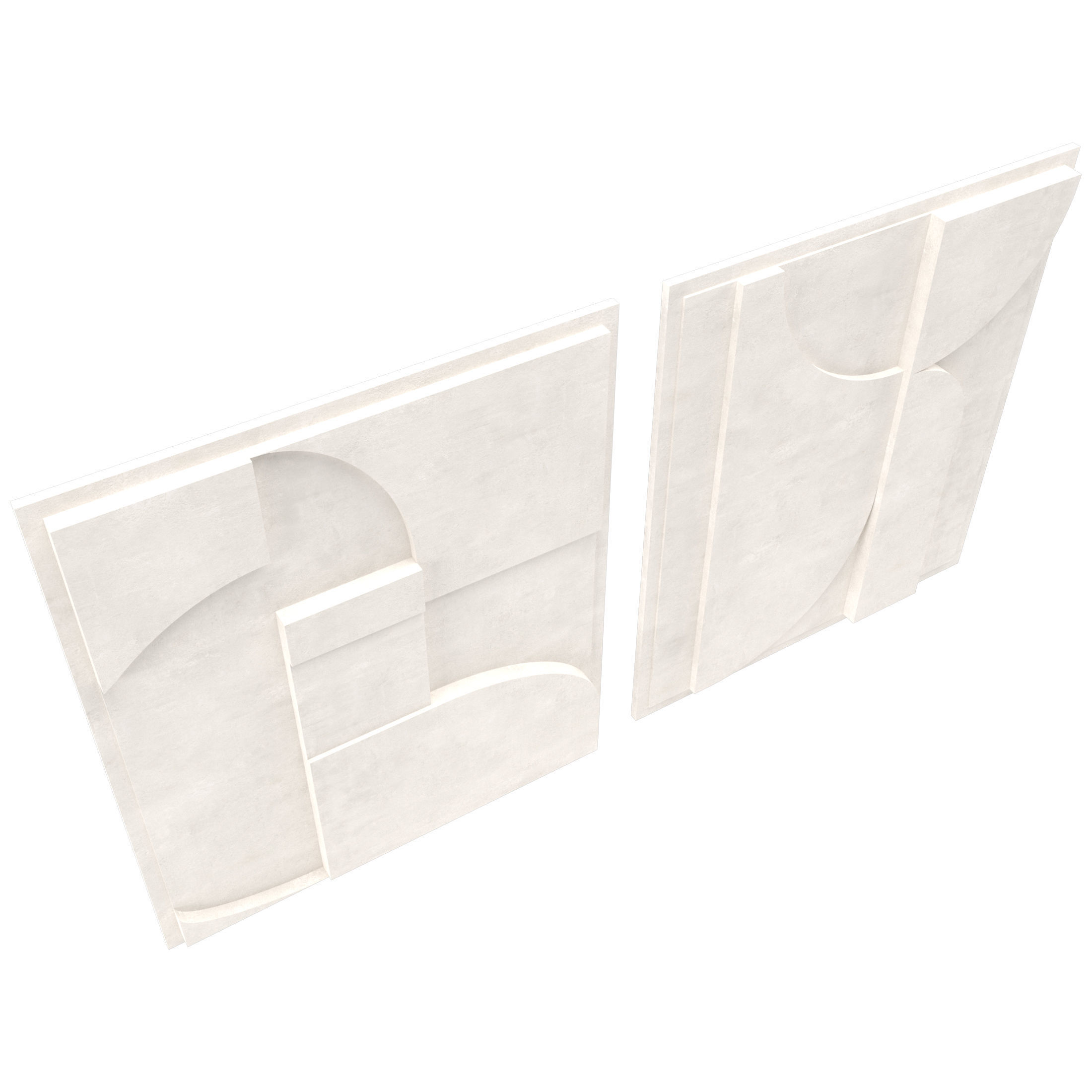 Art Panno 3d Wall Art Relief Gypsum Plaster 3D model_8