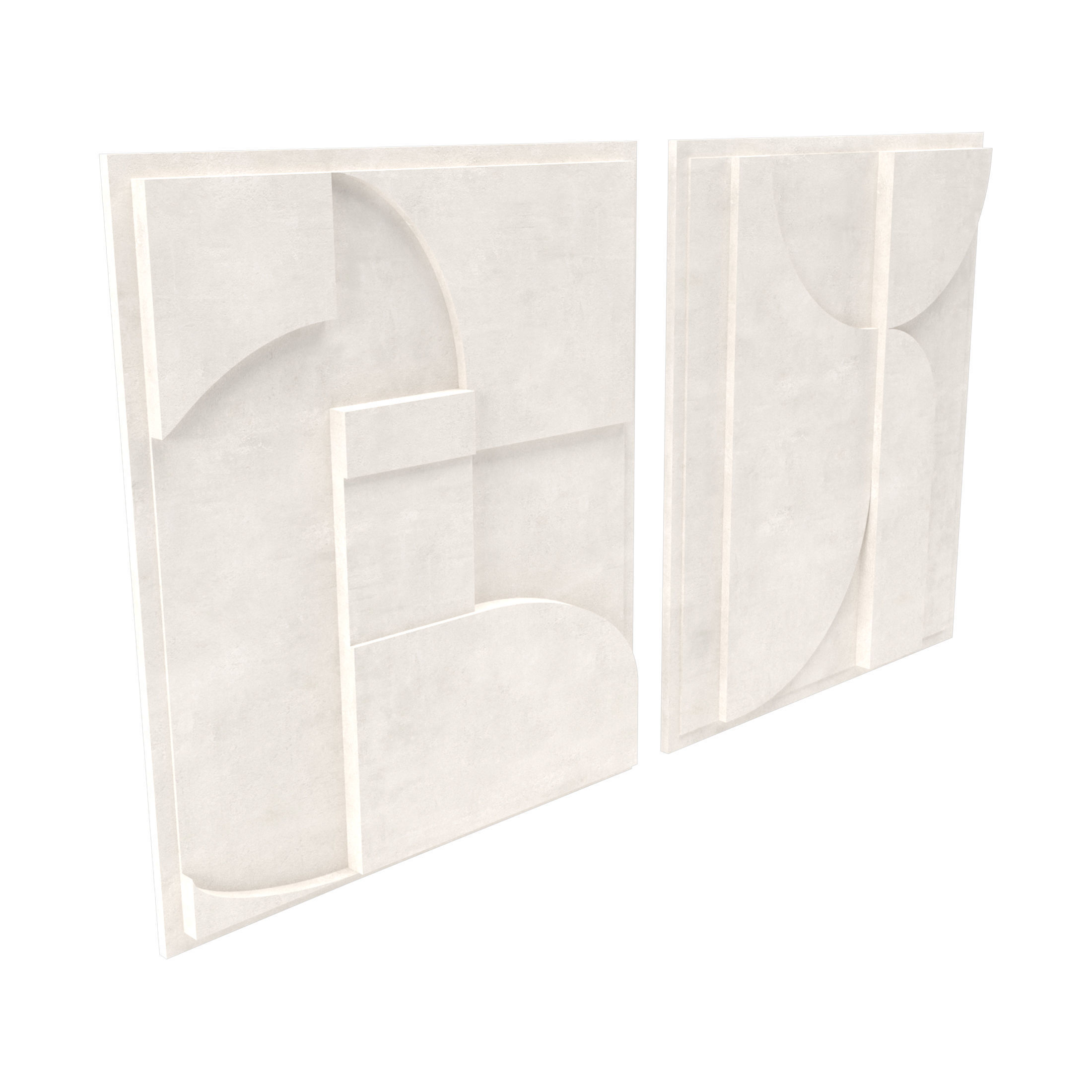 Art Panno 3d Wall Art Relief Gypsum Plaster 3D model_5
