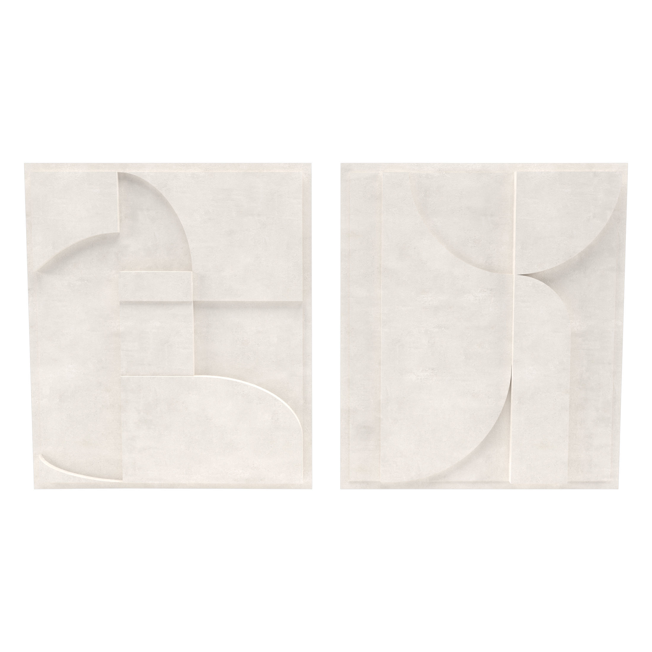 Art Panno 3d Wall Art Relief Gypsum Plaster 3D model_1