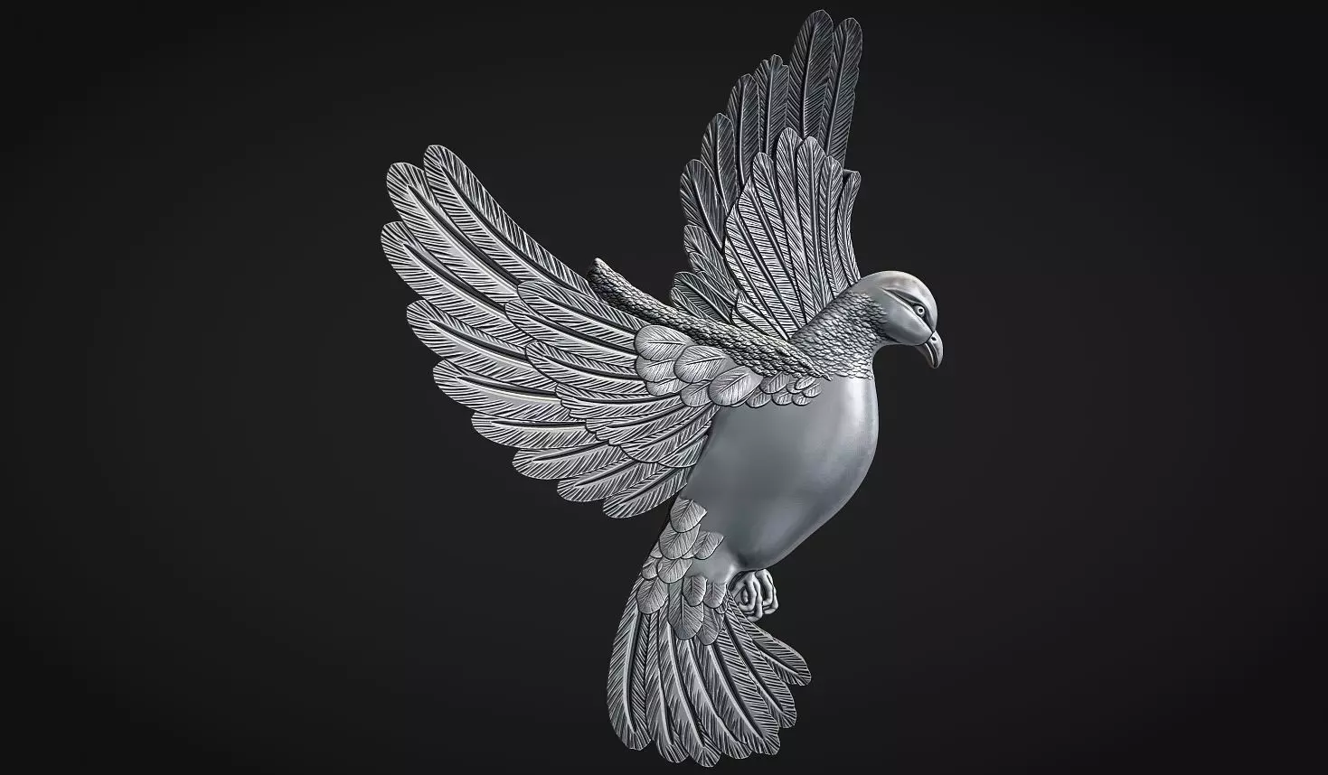 Dove Bas Relief 3D print model