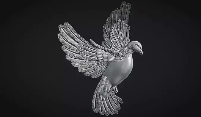 Dove Bas Relief