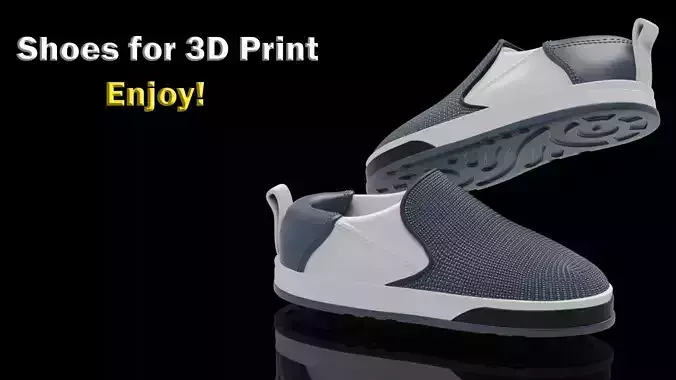 Men Shoes for 3D Print 3D print model