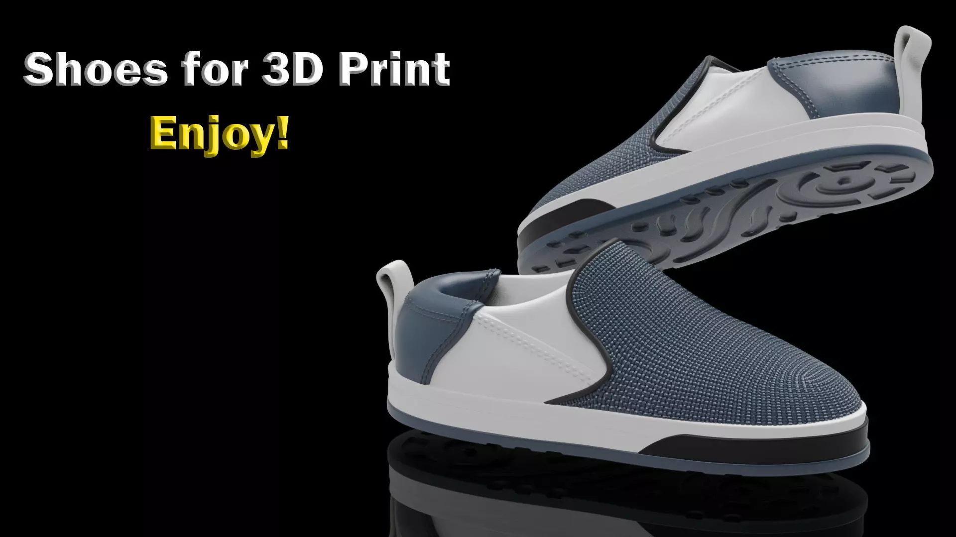 Men Shoes for 3D Print 3D print model_0