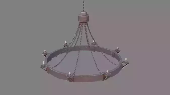 Rusted Medieval Chandelier