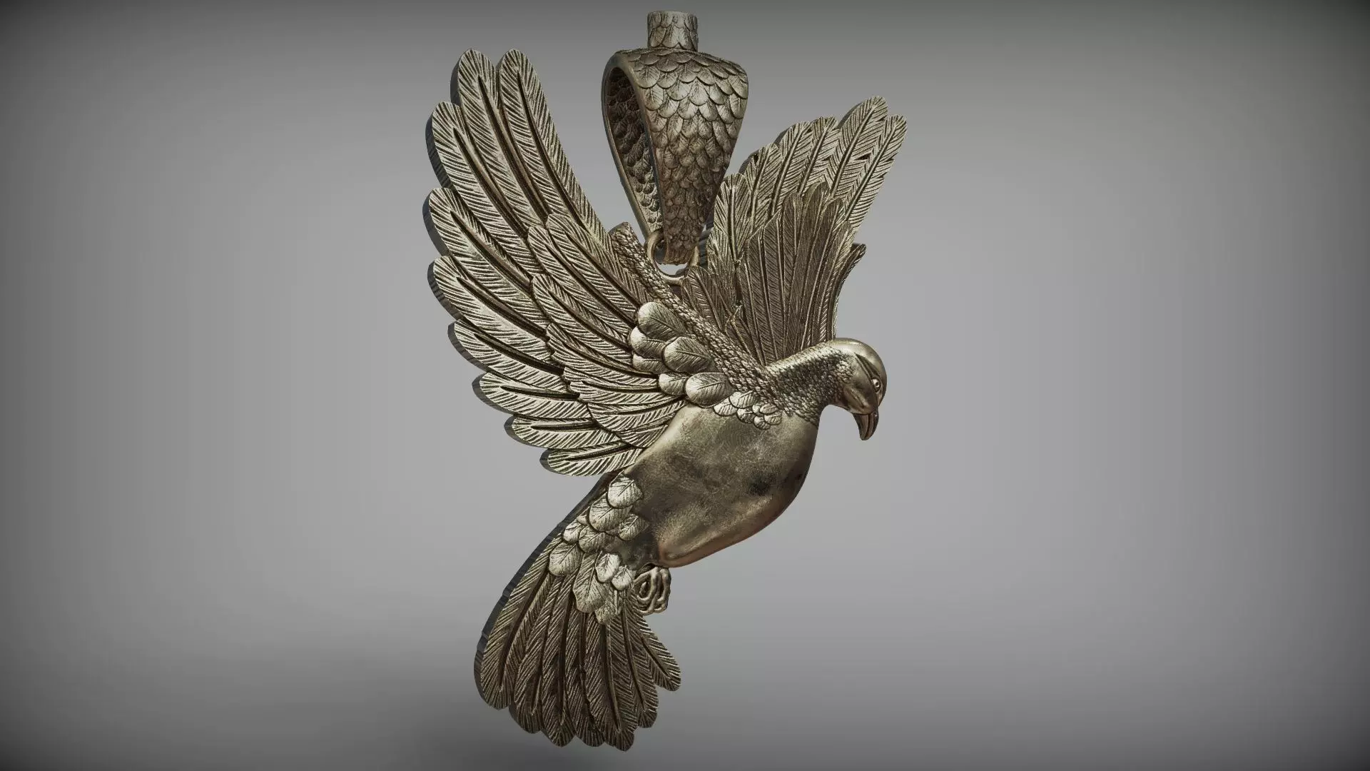 Dove pendant 3D print model