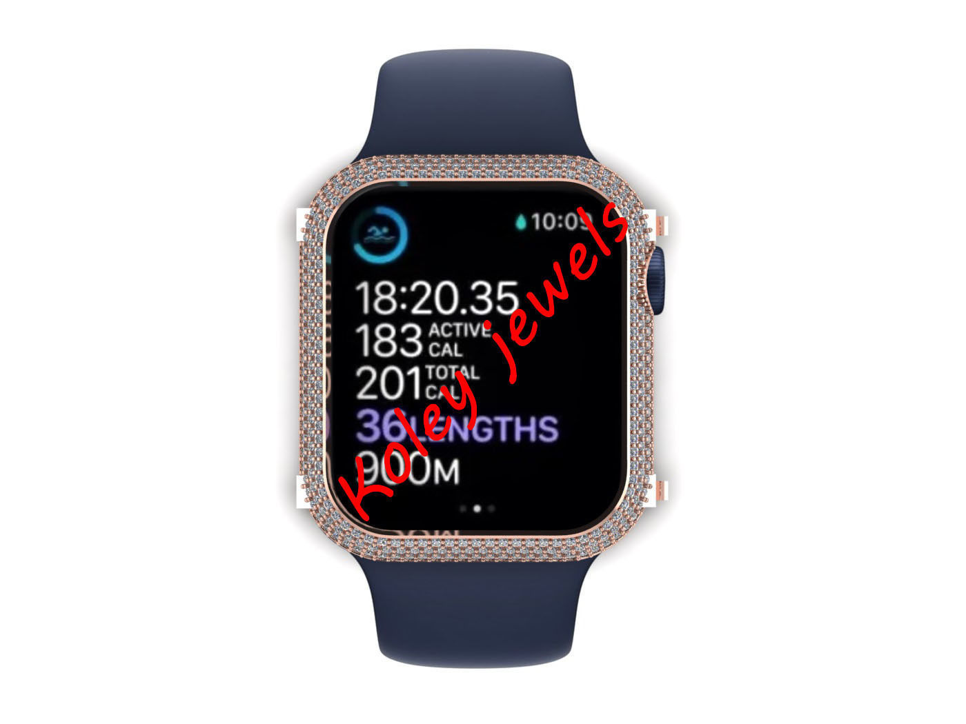 Case For Apple Watch Series 6 44mm Diamond Cover 3D print model 3D print model_2