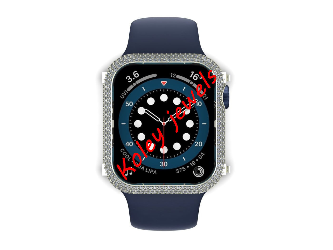 Case For Apple Watch Series 6 44mm Diamond Cover 3D print model 3D print model_8