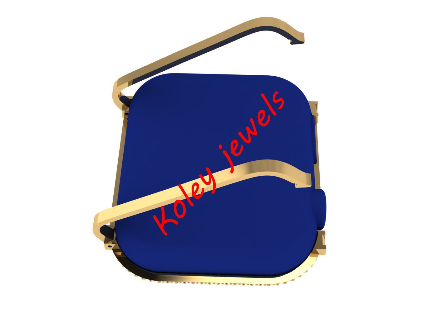 Case For Apple Watch Series 6 44mm Diamond Cover 3D print model 3D print model_5