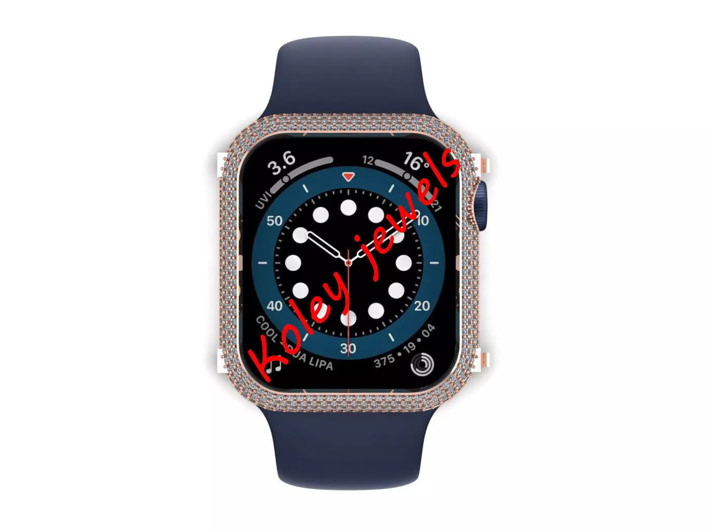Case For Apple Watch Series 6 44mm Diamond Cover 3D print model 3D print model_0