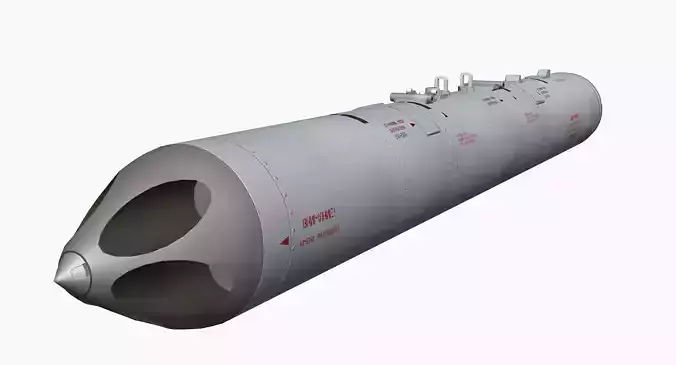 B13L Soviet Russian Aircraft 122MM Rocket Pod PBR Game Model Low-poly 3D model