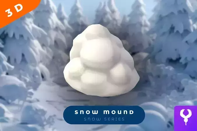 Cartoon Snow Mound