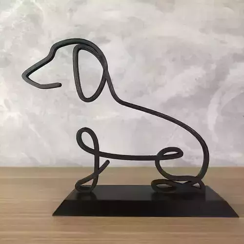 Dachshund Line Art