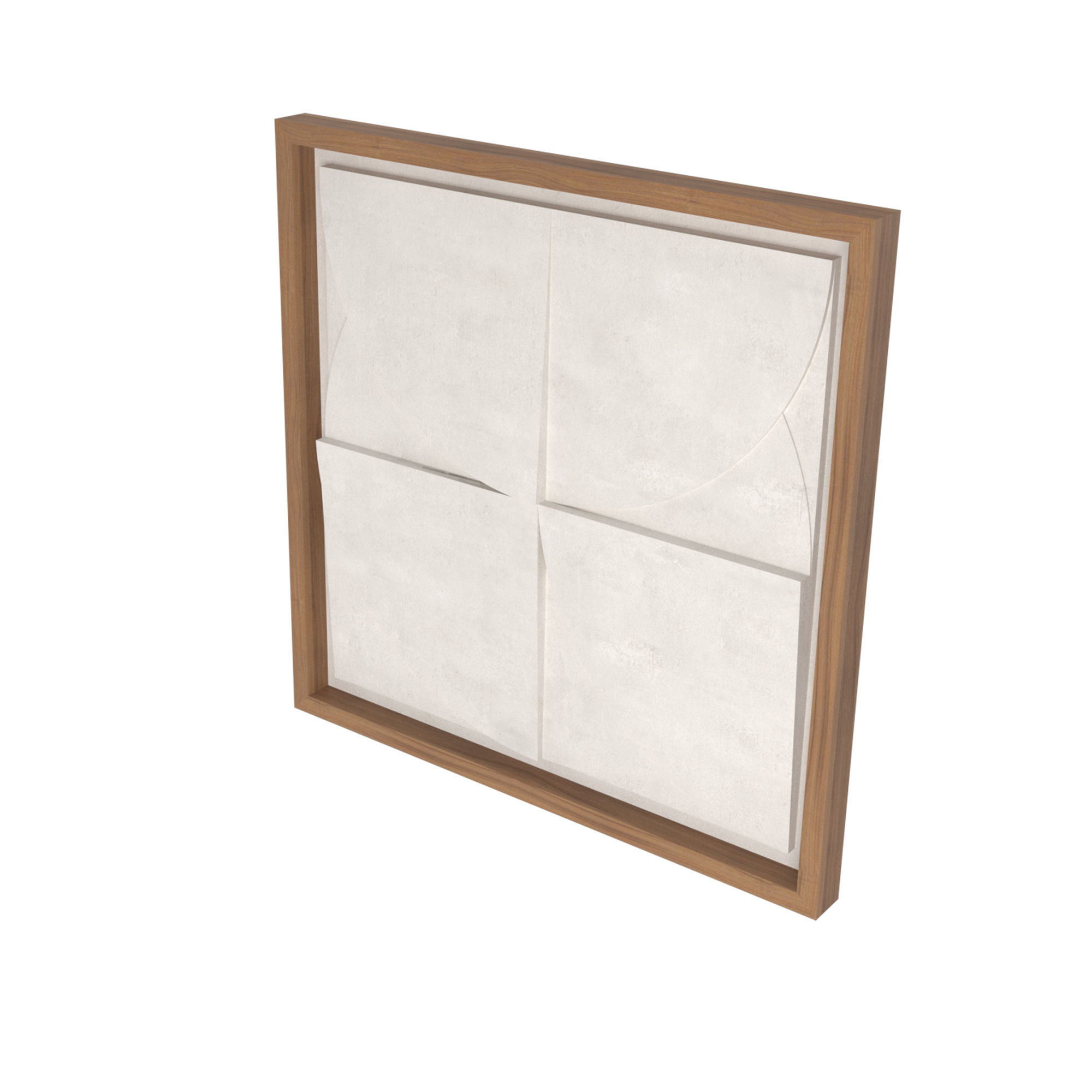 Art Panno 3d Wall Art Relief Gypsum Plaster with wooden frame 3D model_14