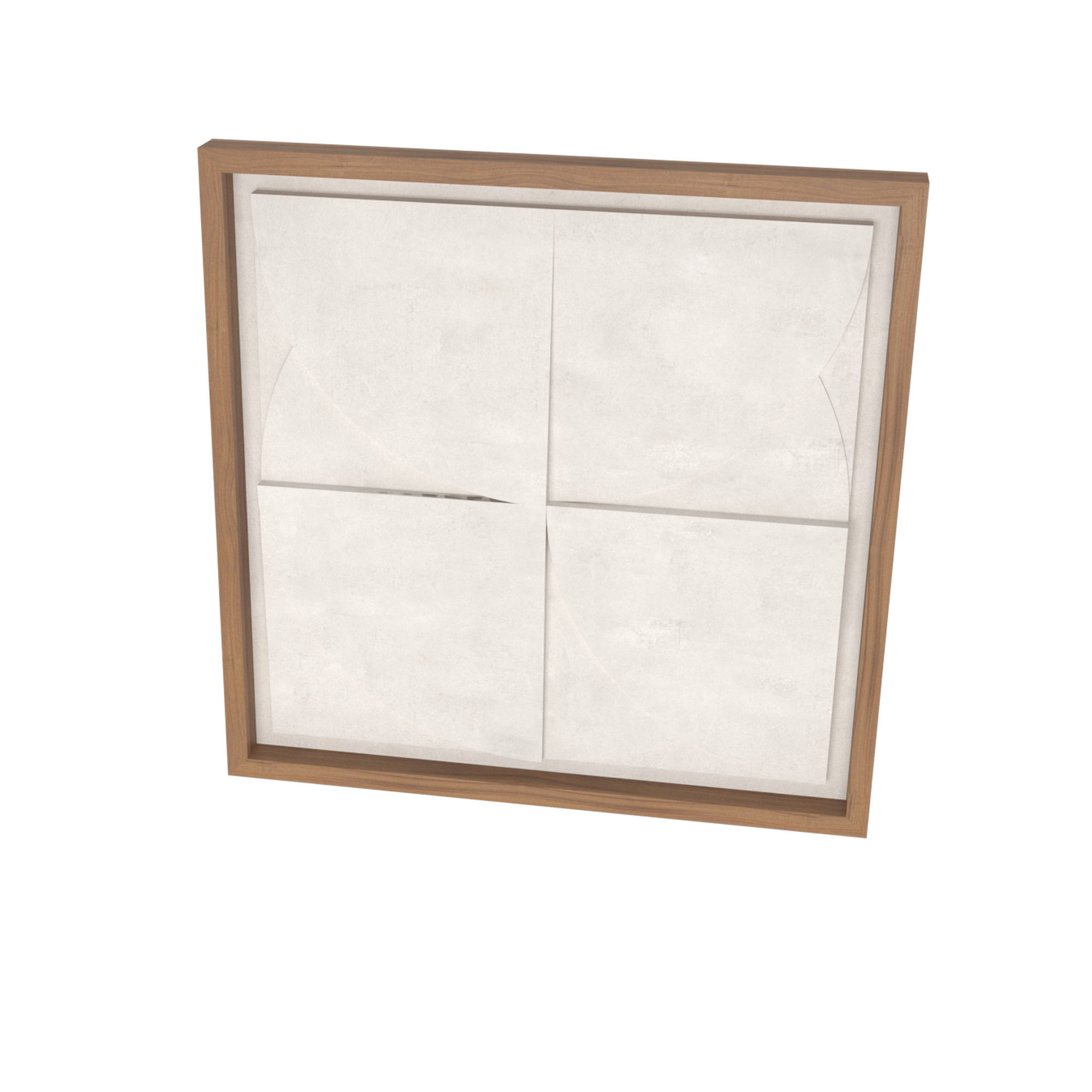 Art Panno 3d Wall Art Relief Gypsum Plaster with wooden frame 3D model_13