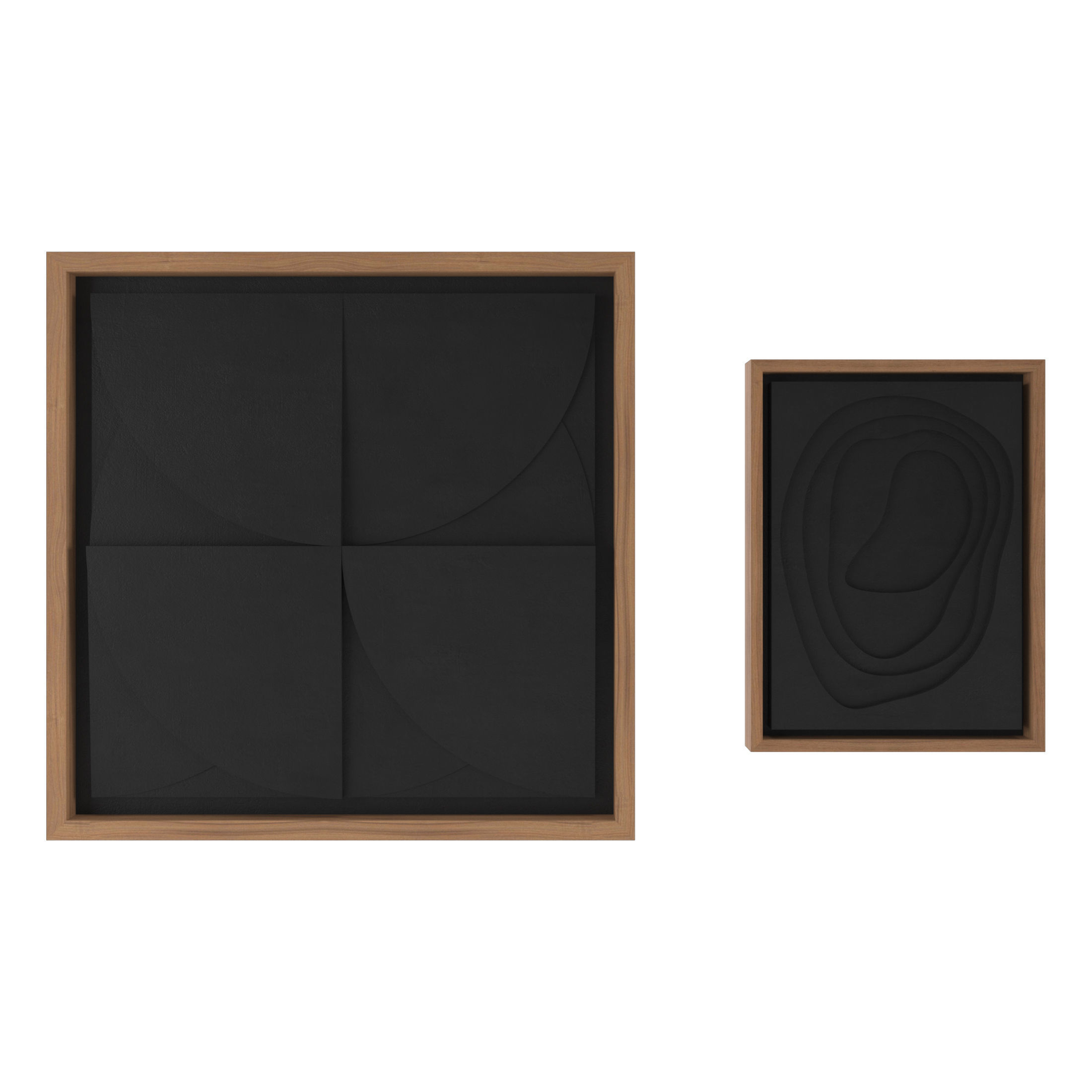 Art Panno 3d Wall Art Relief Gypsum Plaster with wooden frame 3D model_2