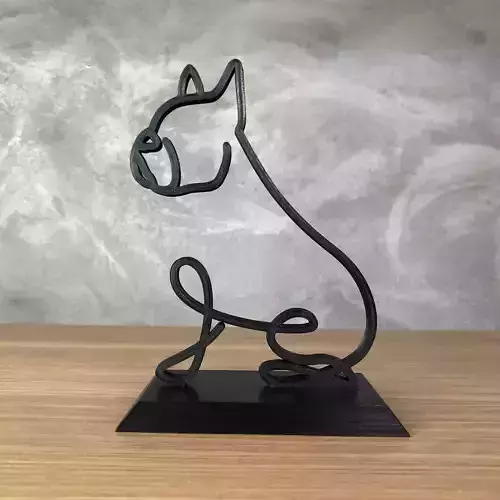 French Bulldog Line Art