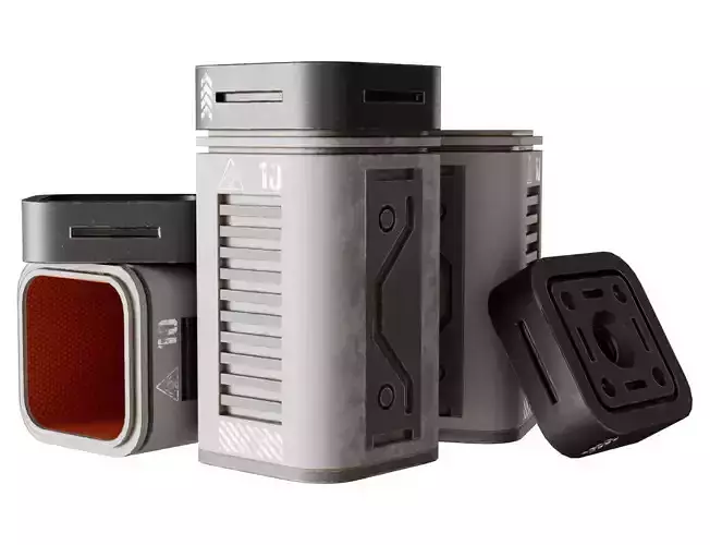 Sci-Fi Crate 1 Low-poly 3D model