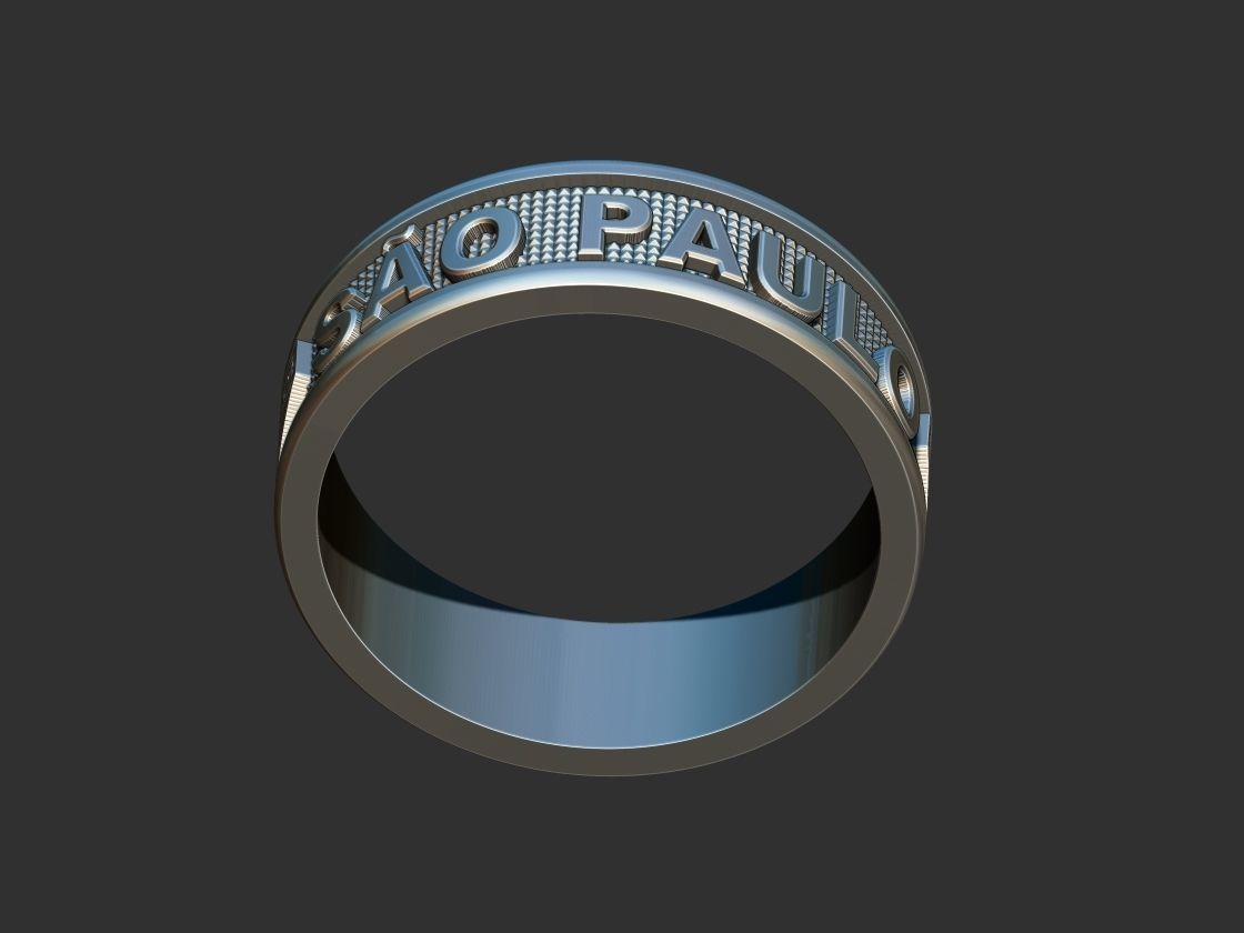 Sao Paulo - Tricolor Anel 3D print model_5