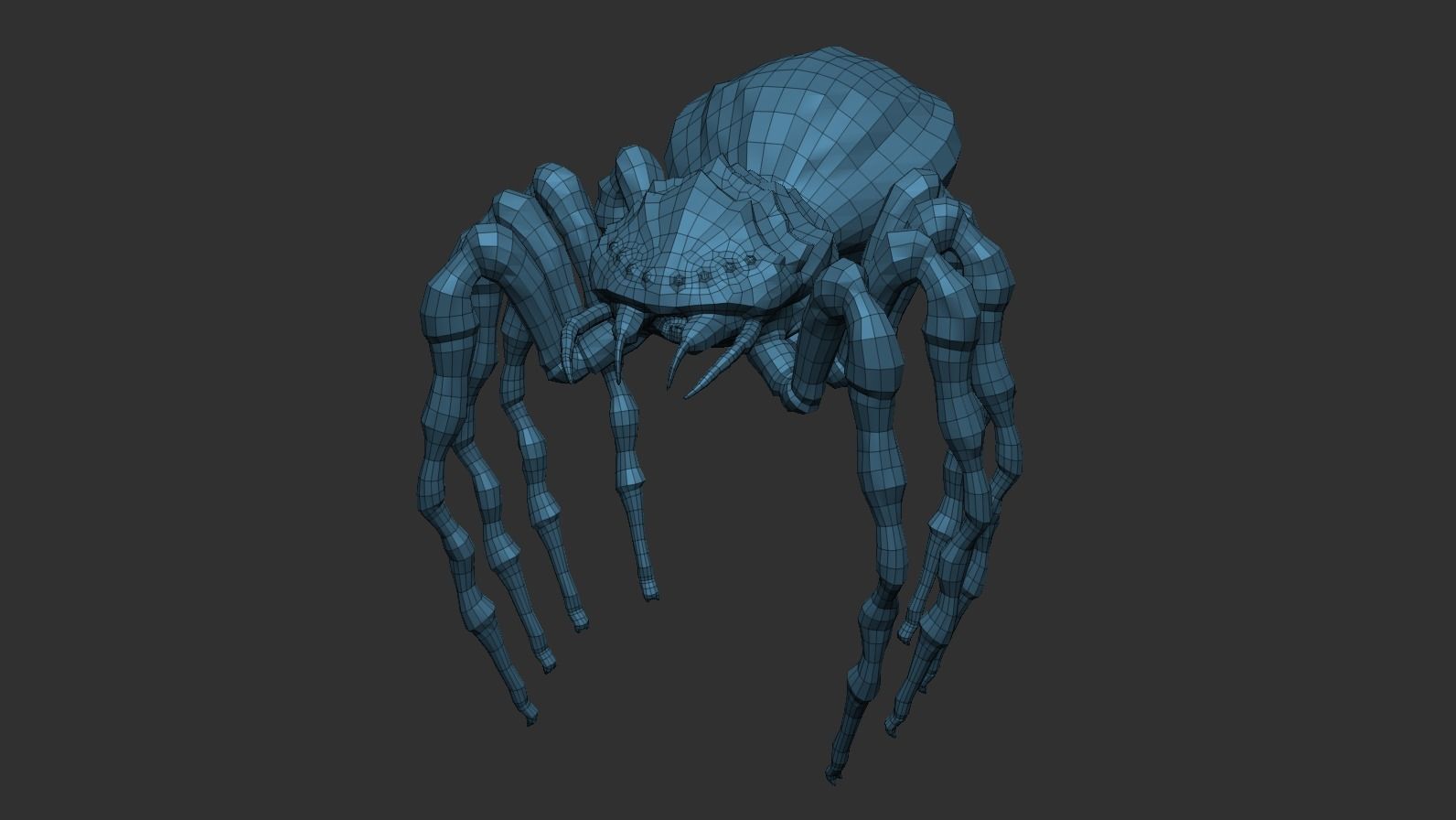 Giant Spider Low-poly 3D model_17